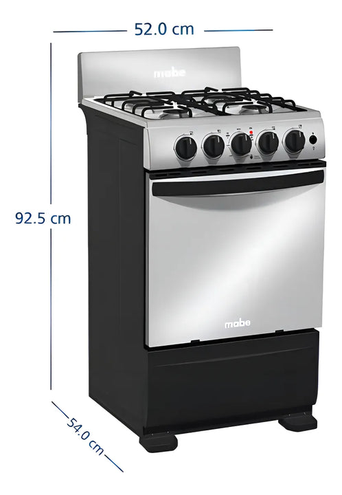 Estufa De Psio A Gas 52 Cm Inox Mabe Emc5150snx1