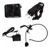 Parlante Portátil Micrófono Amplificador Bluetooth Radio Sd Rojo