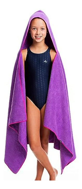 Toalla Con Capucha De Microfibra Para Natación - Secado Rápi