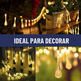 Guirnalda Solar Hada Gotas Maxwell 7m 30 Luces Led Navidad