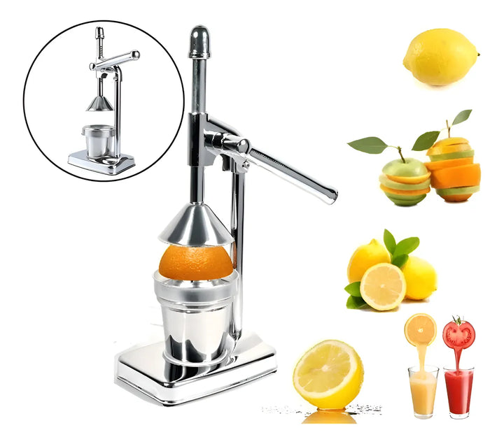 Exprimidor Manual De Jugos Presión Gris Oscuro