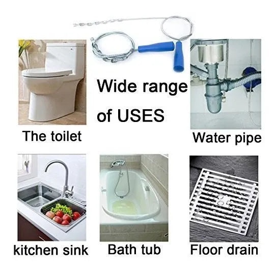 Desatascador De Desagües Y Limpiador De Tuberías - Pack De 6