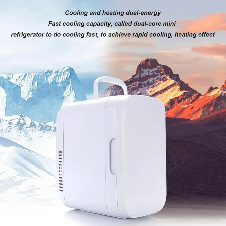 Mini Refrigerador Para Carro, Frio O Caliente Blanco