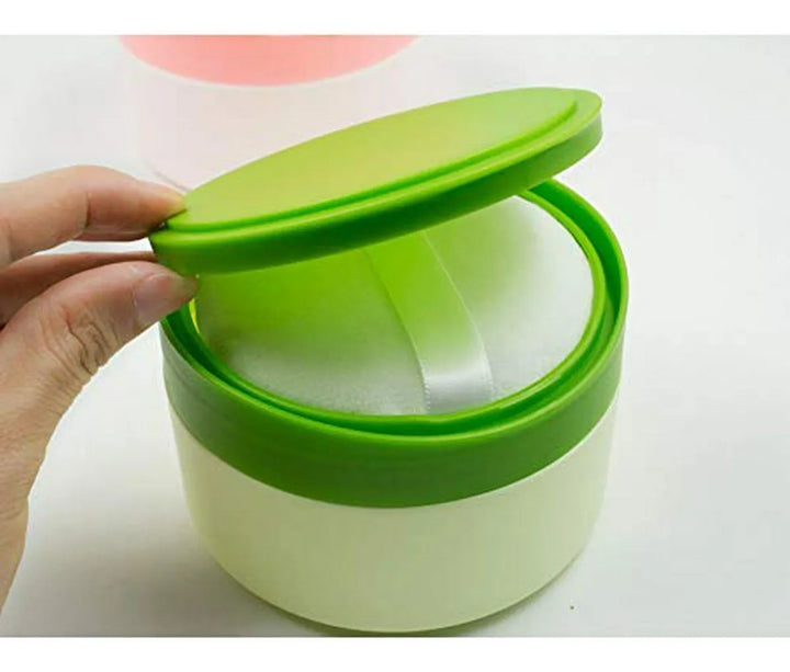 Caja Recargable Para Talco De Bebé Con Puff Y Tamiz - Cuidad