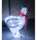 Decoración Navideña: Gallina Silkie Con Luz Led 1 5 Ft - Ext