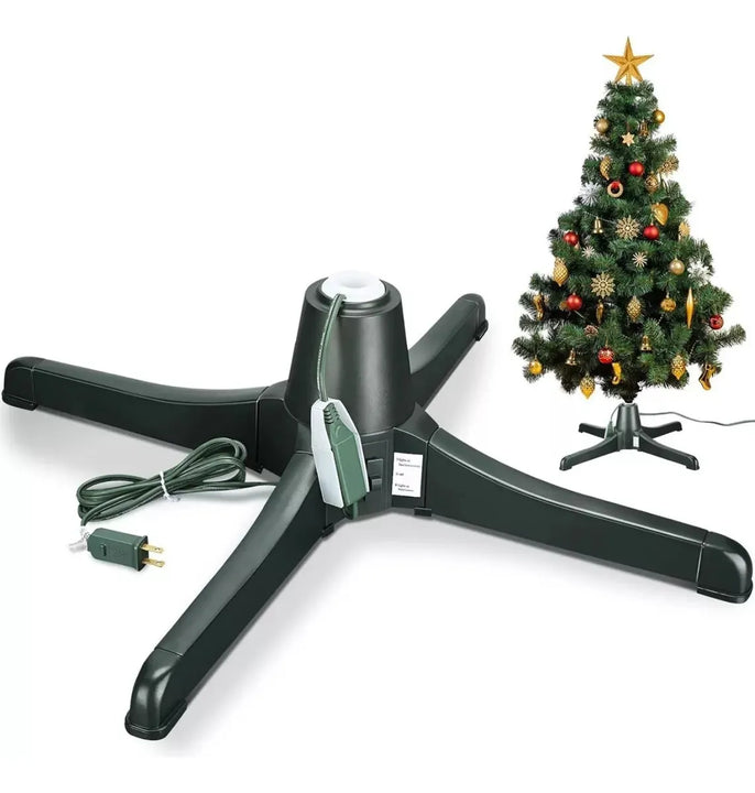 Base Giratoria Árbol Navidad Soporta Arbol Hasta 3.20 Metros Verde