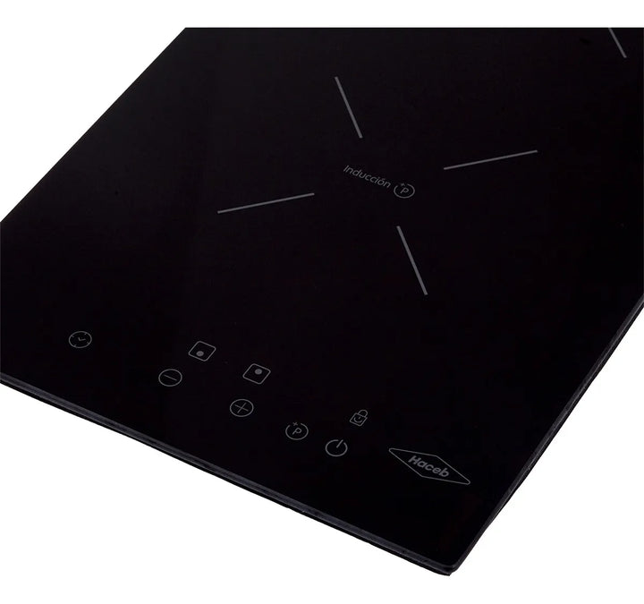 Estufa De Empotrar Inducción Negra 30cm Eléctrica 220v Haceb Negro