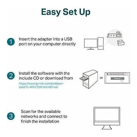 Adaptador Tp-link N150 Usb Wifi Con Modo Softap - Nano Size,
