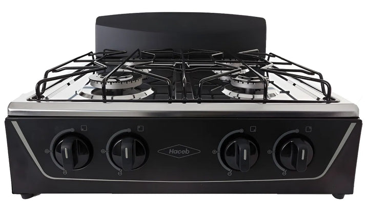 Estufa De Mesa Avellana T Gas Natural Negra Haceb Color Negro