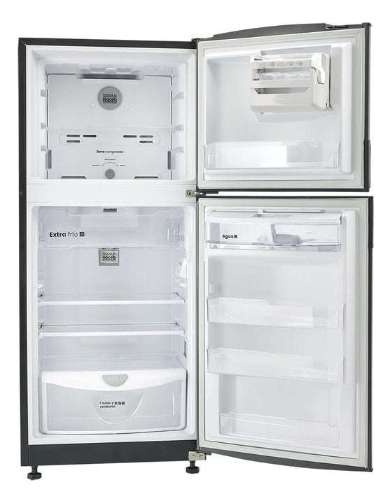 Nevera con freezer inverter Haceb NEV LIS 243 SE DA ME NC INV NEV LIS 243 SE DA ME NC INV color negro con capacidad de 243L