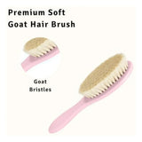 Cepillo De Cerdas De Cabra Suaves Para Bebés - Cuidado Suave