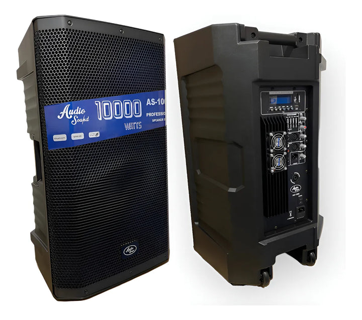 Cabina Activa 15 Pulgadas 10.000w Audio Sound Profesional Negro