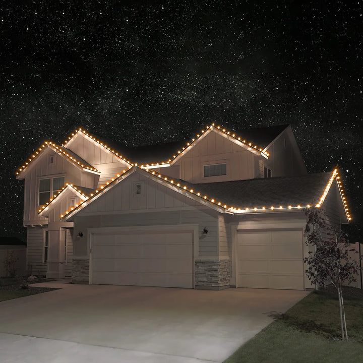 Juego De 25 Luces Led De Navidad C9 Con Toma De Luz Navidena