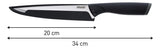 Cuchillo Rebanador 20cm Imusa Talent Acero Inoxidable Color Negro