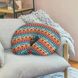 Funda De Almohada De Lactancia Azteca A Rayas