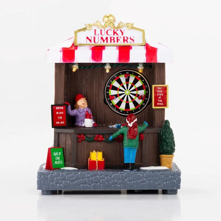 Tienda De Tiro Al Blanco 17 X 14 Cm Con Luz Led Y Movimiento