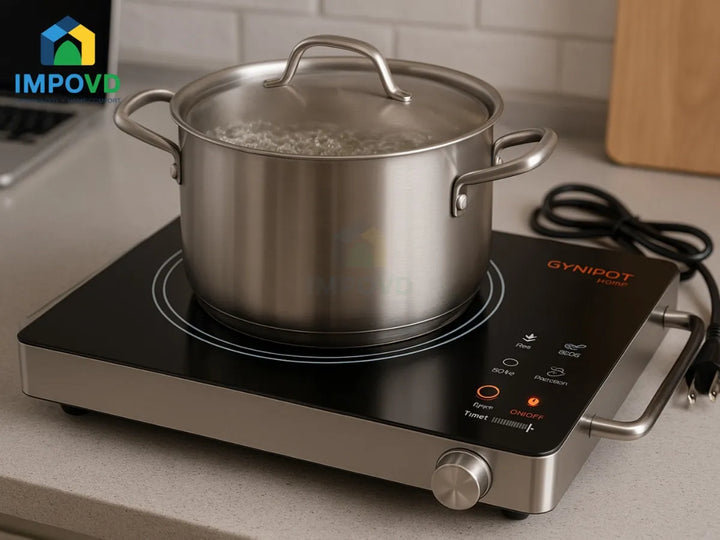 Estufa Induccion Electrica Portatil Practica Segura Rapida Negro