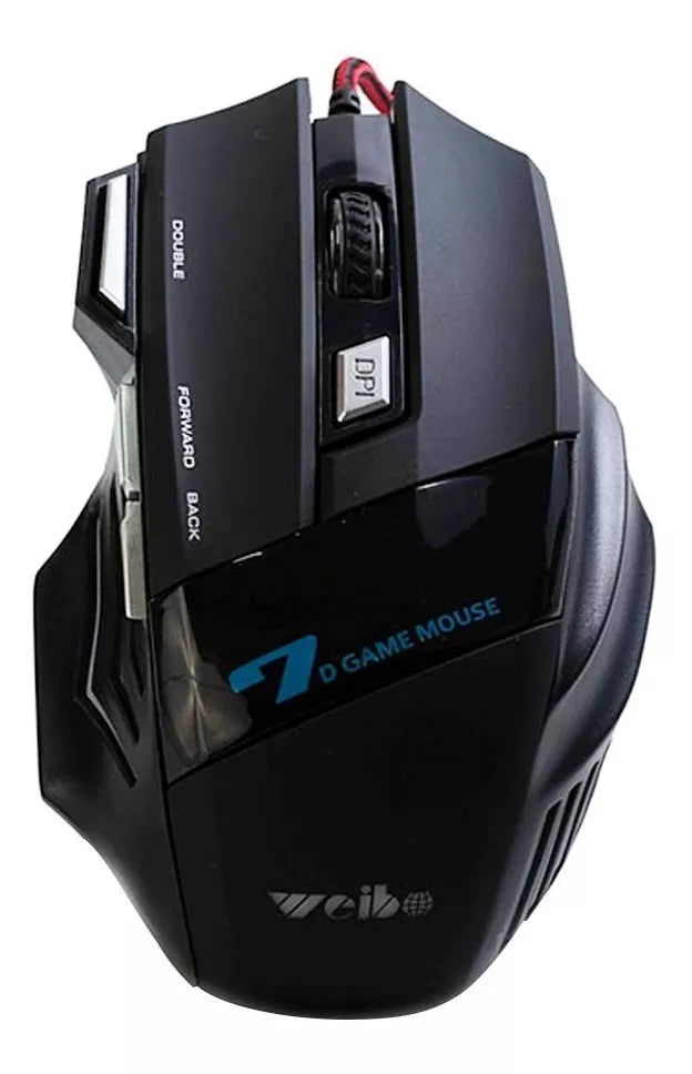 Mouse gamer de juego Weibo X7 3200 dpi negro