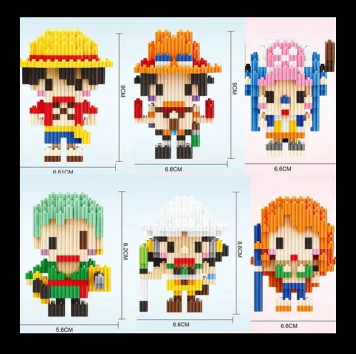 Juguete Armable One Piece Magic Block Bloque Fichas Armar 400 One Piece