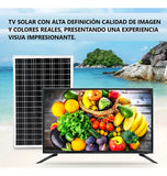 Televisor 32 Pulgadas Solar Batería 60000mah Control Remoto