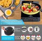 Estufa De Induccion 1 Puesto Eléctrica 9 Niveles Tacti 1000w Negro