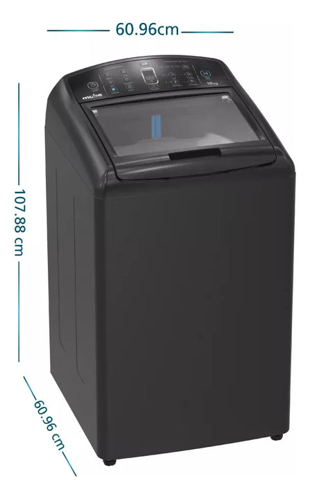 Lavadora Automática Mabe LMC48100WDAB0 18 Kg Carga Superior Digital Diamond Gray