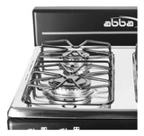 Estufa De Piso Abba 4 Puestos Gas Natural Ab 100-5n N Color Negro