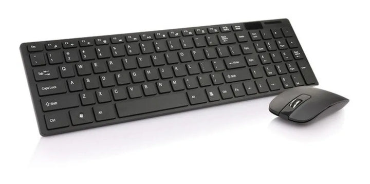 Combo Teclado Numérico Y Mouse Óptico K-06 Inalámbrico Usb Teclado Negro