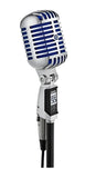 Micrófono Unidyne Shure Super 55 Color Cromado/Azul