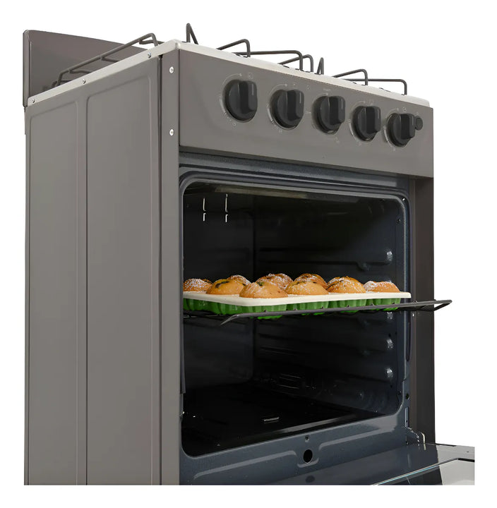 Estufa Romero Torre Haceb 50 Cms Gas Natural Plata Color Gris