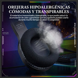 Auriculares profesionales para jugadores Onikuma X31 Rgb negros