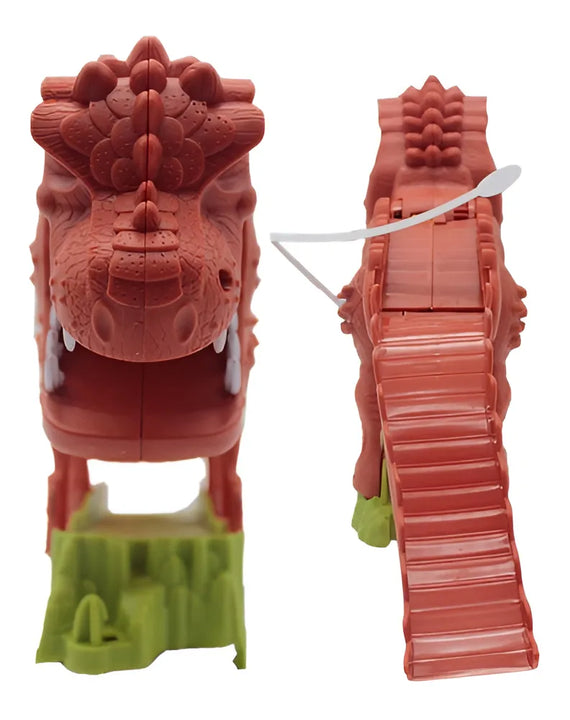 Pista Dinosaurio Lanza Carro Pikolin Toys Modelo 8899-91 Con Sonido Hot Wheels