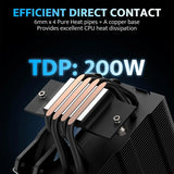 Cooler Para Cpu Darkflash Z4pro 120mm Argb, Tdp 200w