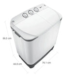 Lavadora Lg Semiautomática Carga Superior 8kg Wp8wmr Blanco