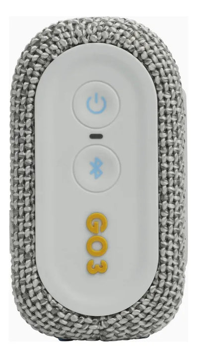 Altavoz Portátil Jbl Go 3 Eco Bluetooth Impermeable, 5 Horas Color Gris