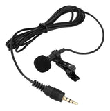 Micrófono De Solapa Para Pc Y Amplificador Entrada 3.5 Mm Ts Color Negro