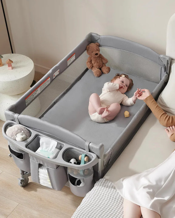 Moisés 4 En 1 Cuna Cambiador Patio De Recreo Para Bebé