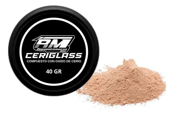 Oxido Cerio 40gr + Limpiavidrios + Paño