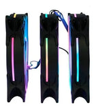 Kit De 3 Cooler Ventiladores Rgb 12cm Con Control Para Pc