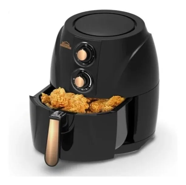 Freidora De Aire 3.2 Lts Home Elements Sin Aceite Air Fryer Negro