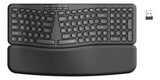 Teclado Inalambrico Ergonomico E-yooso K757 Con Reposamuñeca Negro Inglés
