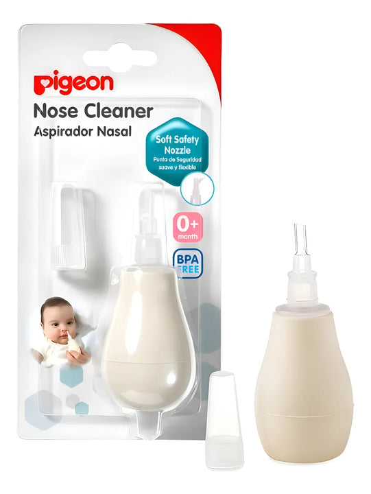 Aspirador Nasal Saca Mocos Con Deposito Pigeon Color Beige
