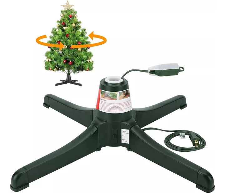 Árbol Navidad Base Giratoria Eléctrica Soporta Árbol 3.2 Mt Verde