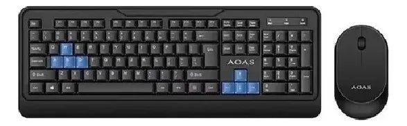 Kit De Teclado Y Mouse Inalámbrico Español M900 Color del mouse Negro Color del teclado Negro