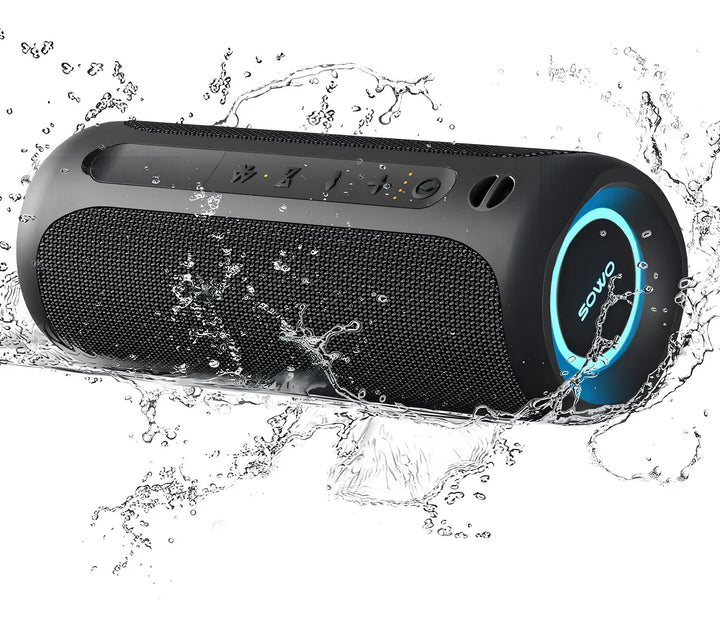 Altavoz Portátil, Altavoz Bluetooth Inalámbrico, Ipx7 Imperm Color Negro