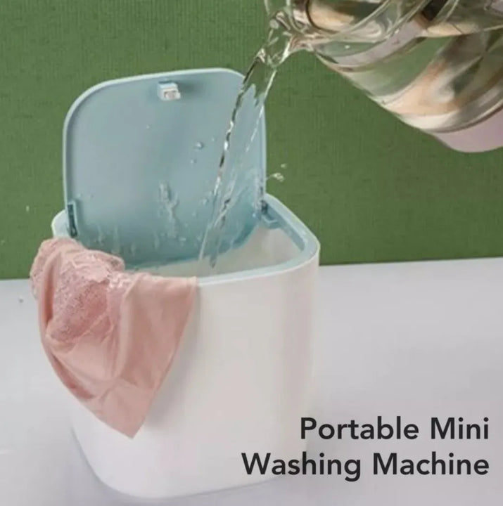 Mini Lavadora De Ropa Interior Portátil / Carga Usb Blanco