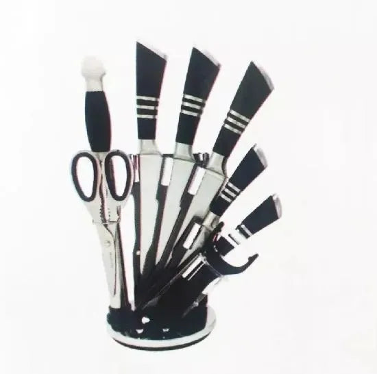 Set Juego Cuchillos 9 Piezas Winsor Acero Inoxidable