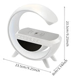 Parlante BT 3401 portátil con bluetooth blanca