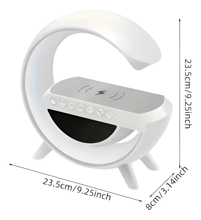 Parlante BT 3401 portátil con bluetooth blanca