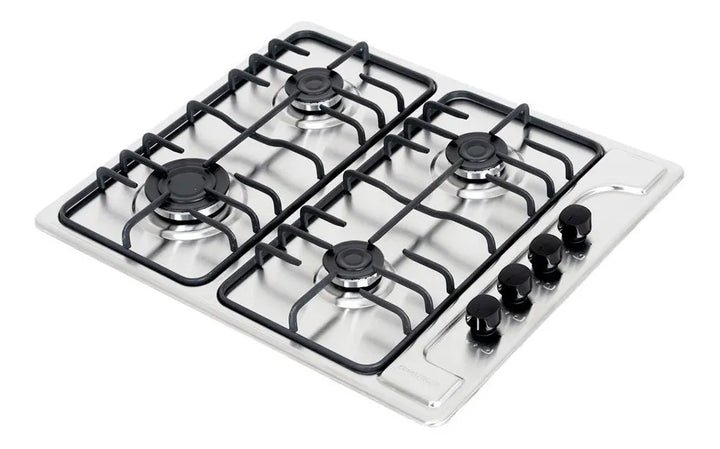 Estufa A Gas Natural 4 Puestos Challenger / Acero Inoxidable Color Plateado